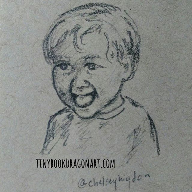 Busy day, playing Stardew Valley on my day off, shipping art and other stuff out, hanging with the family. Just finally sat down and did several sketches. First off inspired by  @chelseyhigdon .#art #sketchbook #dailysketch #dailydrawing #sketch #child #expressions #joy #illustration #pencil #pencilsketch #kidlitart