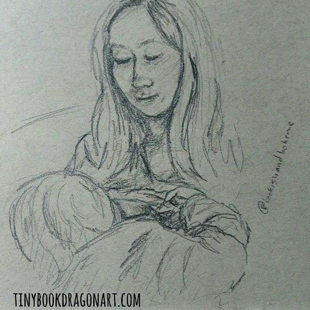 Final #dailysketch inspired by @bookishandboheme s beautiful photo. #motherhood #nursing #unschooling #gentleparenting #motherandchild #art #pencil #pencilsketch #dailydrawing #illustration #mama