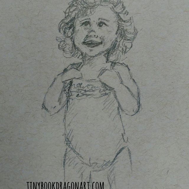 Another niece. My nieces all have crazy hair. #swimming #sketchbook #toddler #drawingpractice #drawing #sketch #illustration #kidlitart #art